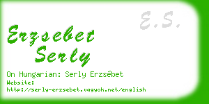 erzsebet serly business card